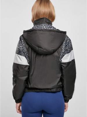 Дамско яке с качулка в черен цвят Urban Classics Ladies Mixed Дамско яке с качулка в черен цвят Urban Classics Ladies Mixed