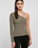 Дамска блуза с един ръкав в цвят маслина Urban Classics Asymmetric, Urban Classics, Блузи - Complex.bg