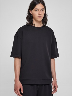 Мъжка тениска в черен цвят Urban Classics Crew Мъжка тениска в черен цвят Urban Classics Crew