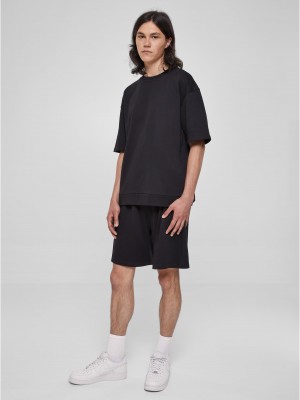 Мъжка тениска в черен цвят Urban Classics Crew Мъжка тениска в черен цвят Urban Classics Crew