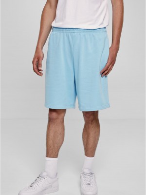 Мъжки къси панталони в светлосин цвят Urban Classics Wide