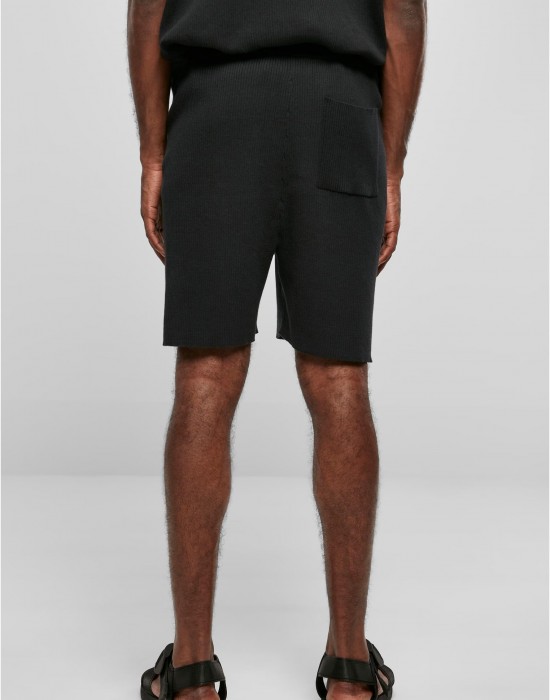 Мъжки къси панталони в черен цвят Urban Classics Ribbed Shorts, Urban Classics, Къси панталони - Complex.bg