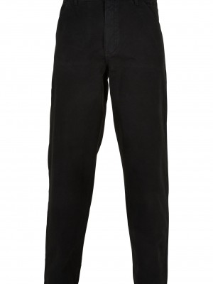 Мъжки панталони в черен цвят Urban Classics Canvas