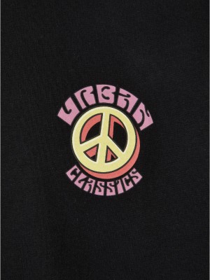 Мъжка тениска в черен цвят Urban Classics Peace 