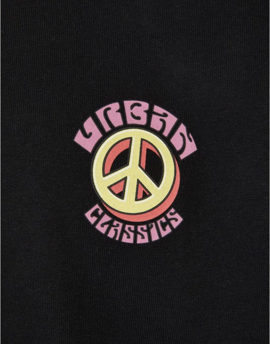 Мъжка тениска в черен цвят Urban Classics Peace, Urban Classics, Тениски - Complex.bg