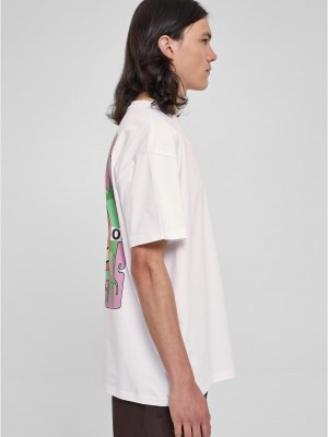 Мъжка тениска в бял цвят Urban Classics Peace  Мъжка тениска в бял цвят Urban Classics Peace