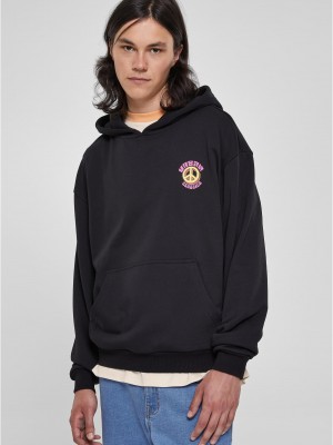 Мъжки суичър с качулка в черен цвят Urban Classics Peace Hoody