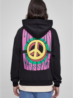 Мъжки суичър с качулка в черен цвят Urban Classics Peace Hoody