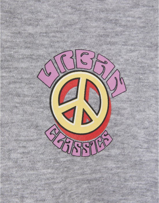 Мъжки суичър с качулка в сив цвят Urban Classics Peace Hoody, Urban Classics, Суичъри - Complex.bg