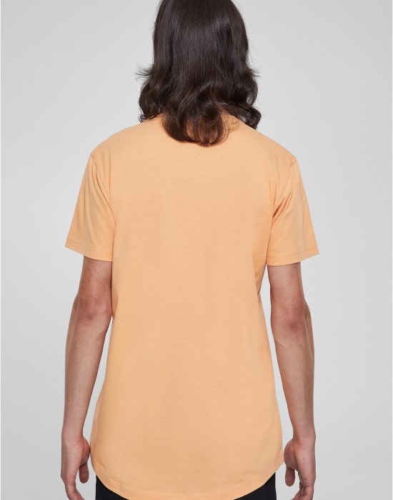 Мъжка дълга тениска в цвят праскова Urban Classics Shaped Long Tee, Urban Classics, Тениски - Complex.bg
