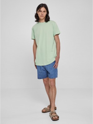 Мъжка дълга тениска в цвят мента Urban Classics Shaped Long Tee Мъжка дълга тениска в цвят мента Urban Classics Shaped Long Tee
