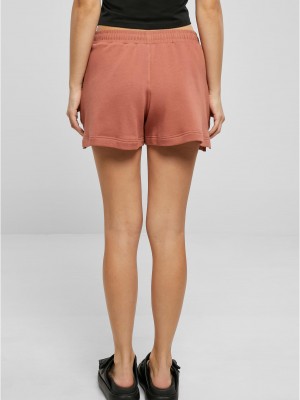 Дамски къси панталони в цвят праскова Urban Classics Terry Shorts