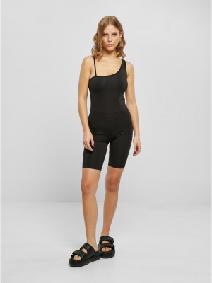 Дамски спортен гащеризон в черен цвят Urban Classics Jumpsuit