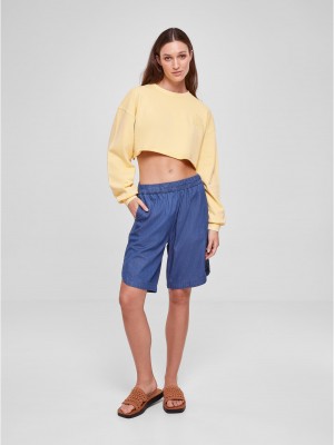 Дамска къса блуза в жълт цвят Urban Classics Ladies Terry Дамска къса блуза в жълт цвят Urban Classics Ladies Terry
