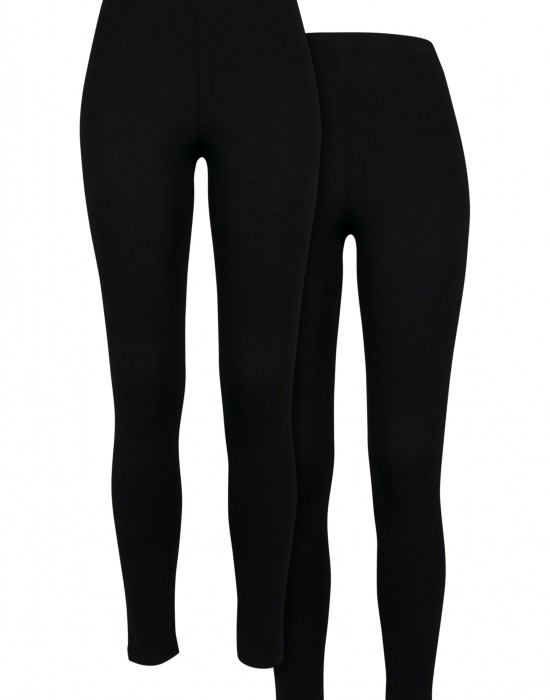 Комплект два броя дамски клинове в черен цвят Urban Classics Ladies Leggings 2 Pack, Urban Classics, Клинове - Complex.bg