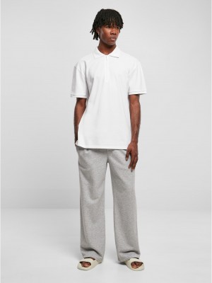 Мъжка тениска с яка в бял цвят Urban Classics  Мъжка тениска с яка в бял цвят Urban Classics