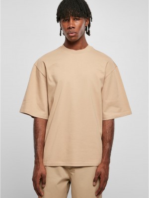 Мъжка тениска в бежов цвят Urban Classics Organic Tee Мъжка тениска в бежов цвят Urban Classics Organic Tee