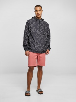 Мъжка ветровка с качулка в цветен десен Urban Classics Flower AOP