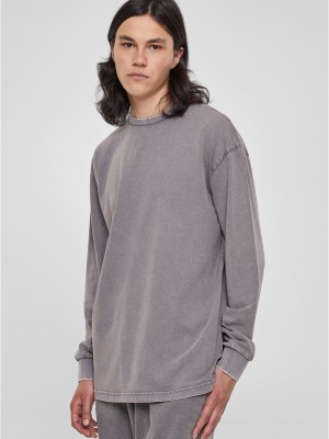 Мъжка блуза в тъмносив цвят Urban Classics Longsleeve Мъжка блуза в тъмносив цвят Urban Classics Longsleeve