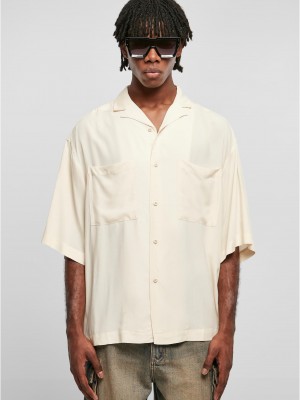 Мъжка широка риза в цвят еркю Urban Classics Oversized Shirt