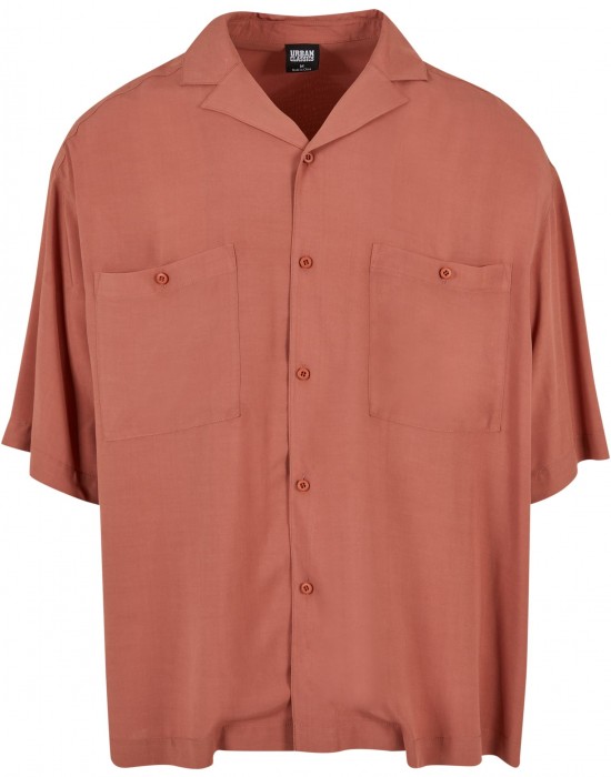 Мъжка широка риза в цвят праскова Urban Classics Oversized Shirt, Urban Classics, Ризи - Complex.bg