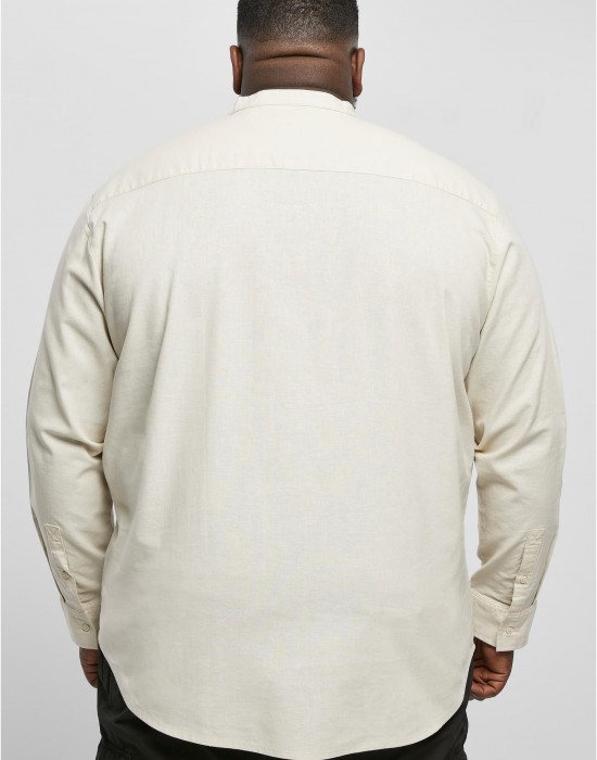 Мъжка ленена риза в цвят екрю Urban Classics Linen Shirt, Urban Classics, Ризи - Complex.bg