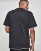 Мъжка тениска с цветни маншети Urban Classics Tall в черно blk/wht, Urban Classics, Мъже - Complex.bg