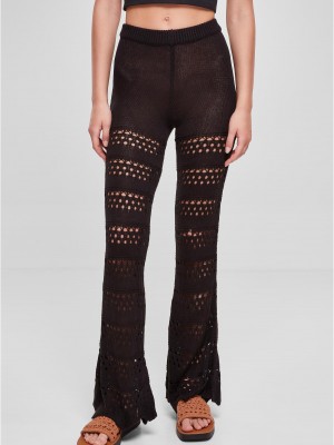 Дамски плетен панталон в черен цвят Urban Classicss Knit Leggings