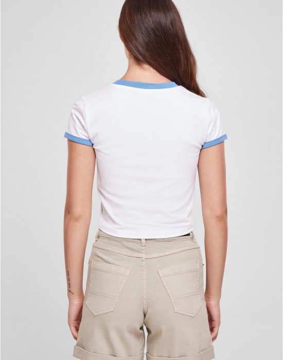 Дамска къса тениска в бял цвят Urban Classics Ladies Cropped Tee, Urban Classics, Тениски - Complex.bg