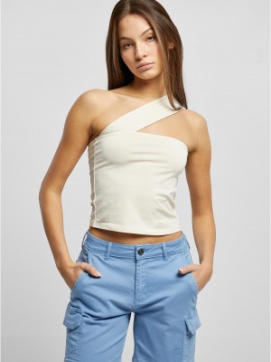 Дамски топ с една презрамка в бял цвят Urban Classics