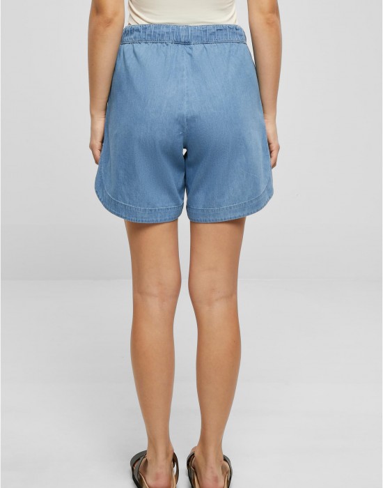 Дамски къс дънков панталон в светлосин цвят Ladies Denim Shorts, Urban Classics, Къси панталони - Complex.bg