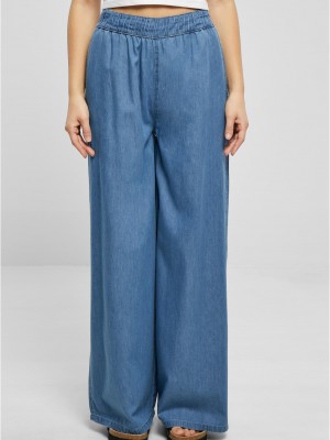 Дамски дълъг дънков панталон в син цвят Urban Classics Ladies Pants