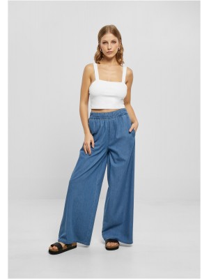 Дамски дълъг дънков панталон в син цвят Urban Classics Ladies Pants