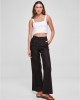 Дамски дълъг ленен панталон в черен цвят Urban Classics Linen Pants, Urban Classics, Панталони - Complex.bg