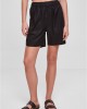 Дамски къс ленен панталон в черен цвят Urban Classics Ladies Linen Shorts, Urban Classics, Къси панталони - Complex.bg