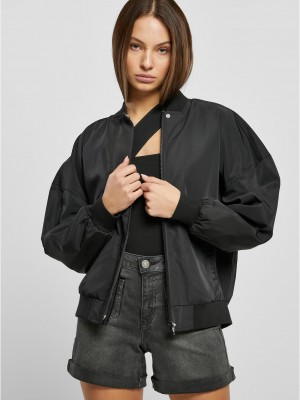 Дамско бомбър яке в черен цвят Urban Classics Bomber Jacket Дамско бомбър яке в черен цвят Urban Classics Bomber Jacket