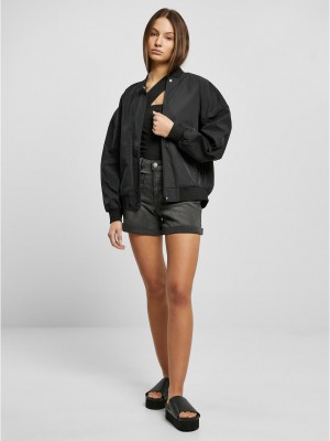 Дамско бомбър яке в черен цвят Urban Classics Bomber Jacket Дамско бомбър яке в черен цвят Urban Classics Bomber Jacket