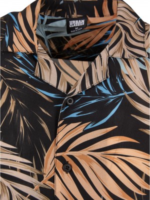 Мъжка риза в цветен десен Urban Classics Viscose AOP Resort Shirt palmfront