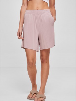 Дамски къси панталони в светлолилав цвят Urban Classics Ladies Shorts