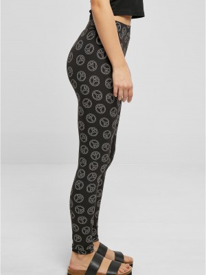 Дамски дълъг клин в цветен десен Urban Classics Ladies AOP Leggings blackpeace Дамски дълъг клин в цветен десен Urban Classics Ladies AOP Leggings blackpeace
