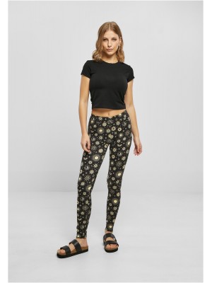 Дамски дълъг клин в цветен десен Urban Classics Ladies AOP Leggings blacksun Дамски дълъг клин в цветен десен Urban Classics Ladies AOP Leggings blacksun