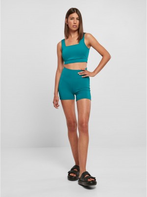 Дамски спортен сутиен в петролено зелен цвят Ladies Sports Bra