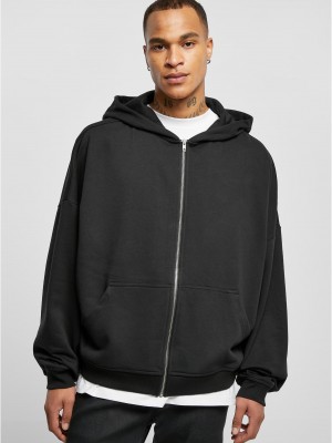 Мъжки суичър с качулка в черен цвят Urban Classics Zip Hoody