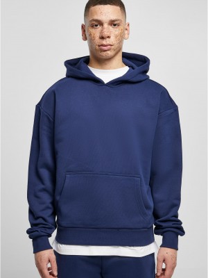 Мъжки суичър с качулка в тъмносин цвят Urban Classics Hoody lightnavy