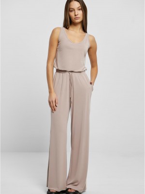 Дамски гащеризон в светлосив цвят Urban Classics Modal Jumpsuit