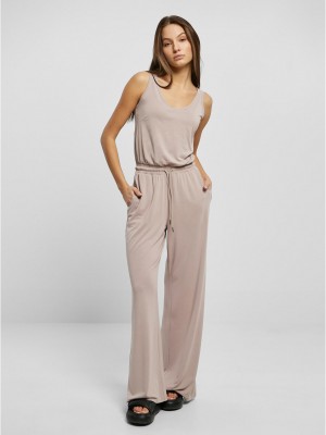 Дамски гащеризон в светлосив цвят Urban Classics Modal Jumpsuit