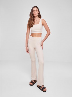 Дамски клин в цвят екрю Urban Classics Ladies High Waist  Дамски клин в цвят екрю Urban Classics Ladies High Waist