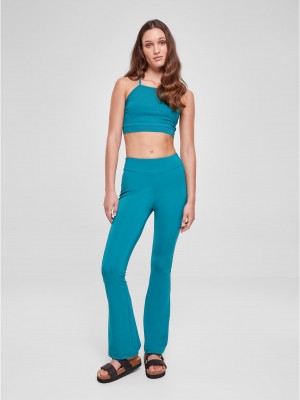 Дамски клин в петролено син цвят Urban Classics Ladies High Waist  Дамски клин в петролено син цвят Urban Classics Ladies High Waist