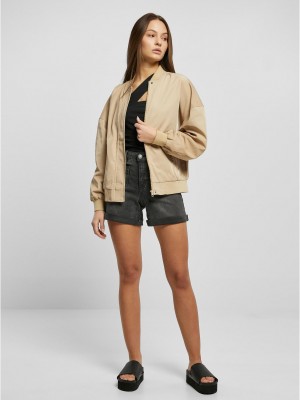 Дамско бомбър яке в бежов цвят Urban Classics Bomber Jacket Дамско бомбър яке в бежов цвят Urban Classics Bomber Jacket