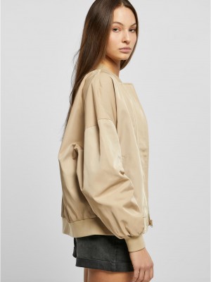 Дамско бомбър яке в бежов цвят Urban Classics Bomber Jacket Дамско бомбър яке в бежов цвят Urban Classics Bomber Jacket